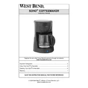 West Bend L5732 SHCM100 Coffee Maker manual cover