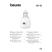 Beurer BY 52 Bottle Warmer manual cover