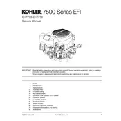 Kohler EKT730 Engine manual cover