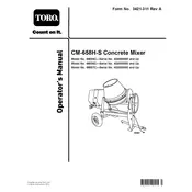Toro CM-958H-SED 68007C Mixer manual cover