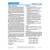 Shure 888TT Microphone manual cover