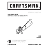 Craftsman CMXGVAMKC25C Cultivator manual cover