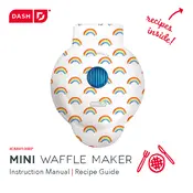 Dash DMW100RP Mini Waffle Maker With Rainbow manual cover