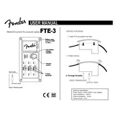 Fender FTE-3 Preamplifier manual cover