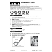 Sealey VS3847 Suspension Support manual cover