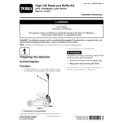 Toro TimeMaster 127-6879 Baffle Kit manual cover