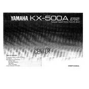 Yamaha KX-500A Cassette Deck manual cover