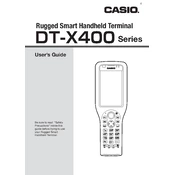 Casio DT-X400 Terminal manual cover