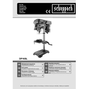 Scheppach DP16SL 4906807924 Drill manual cover