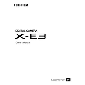 Fujifilm X-E3 Camera manual cover