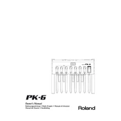 Roland PK-6 manual cover