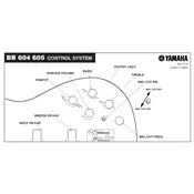 Yamaha BB 604 Amplifier manual cover