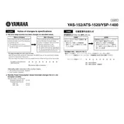 Yamaha ATS-1520 Soundbar manual cover