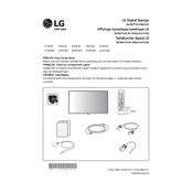 LG 65SE3D 65SE3D-B.AUS Signage manual cover