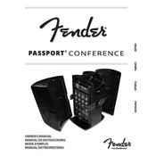 Fender Passport Conference 6945000000 120V 60Hz Sound System manual cover