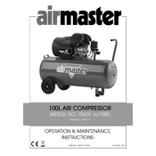 Clarke 1499515 Airmaster Tiger 16 1050 Air Compressor manual cover