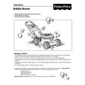 Fisher Price Mattel Bubble Mower 72022 Toy manual cover