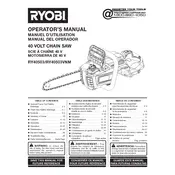 Ryobi RY40503 Chainsaw manual cover