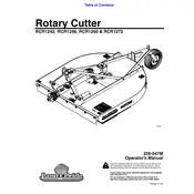 Kubota RCR1260 Cutter manual cover