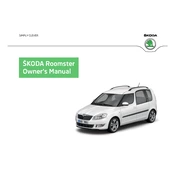 Škoda Roomster 2014 Car manual cover