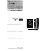 Icom FF-88 Sounder manual cover