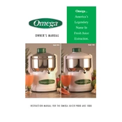 Omega Model 1000 Juicer manual cover