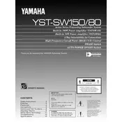 Yamaha YST-SW80 Subwoofer manual cover