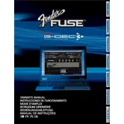 Fender Fuse Software manual cover