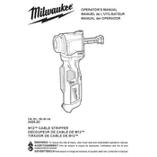 Milwaukee M12 2435-20 Stripper manual cover