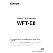 Canon WFT-E8 manual cover