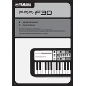 Yamaha PSS-F30 Keyboard manual cover