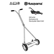 Husqvarna Exclusive 54 Lawn Mower manual cover