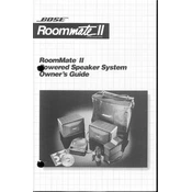 Bose RoomMate II Powered Speaker System manual cover