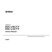 Yamaha RX-V577 Receiver manual cover