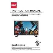 RCA RLED2446 TV manual cover