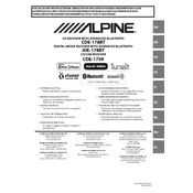 Alpine CDE-178BT manual cover