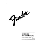 Fender London 185 22-5500 Amplifier manual cover