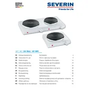 Severin DK 1042 Hotplate manual cover