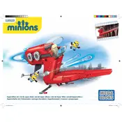 Mega Bloks Mattel Minion Movie Supervillain Jet CNF60 Construction Set manual cover