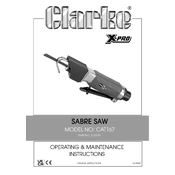 Clarke 3120181 CAT167 Sabre Saw manual cover