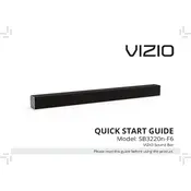 Vizio SB3220n-F6 TV manual cover