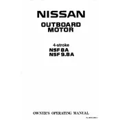 Nissan NSF8A Outboard Motor manual cover