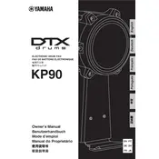 Yamaha KP90 Drum Pad manual cover