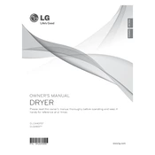 LG DLEX4070V DLEX4070V.ASSEEUS Dryer manual cover