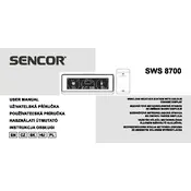 Sencor SWS 8700 Weather Station manual cover