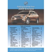 Buick Enclave 2009 manual cover