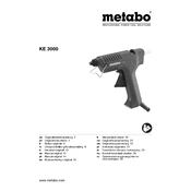 Metabo KE 3000 Glue Gun manual cover