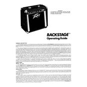 Peavey Backstage Speaker manual cover