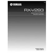 Yamaha RX-V293 Receiver manual cover