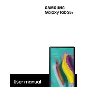 Samsung Galaxy Tab S5e Wi-Fi SM-T720NZDLXAR Tablet manual cover